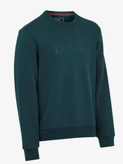 LeMieux Mens Elite Sweatshirt Spruce -Equestrian Related it03824 product menselitecrewseatshirt spruce 3 copy