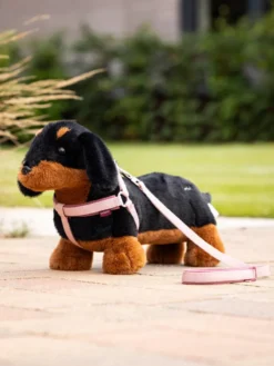 LeMieux Toy Puppy Harness Pink Quartz -Equestrian Related it03861 lifestyle toydog dachshund 2 1
