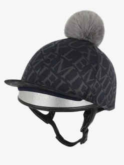 LeMieux Fleur Hat Silk Navy -Equestrian Related it04323 product pomhatsilkfleur navy 2