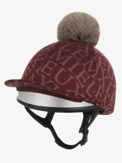 LeMieux Fleur Hat Silk Merlot -Equestrian Related it04324 product pomhatsilk merlot 3