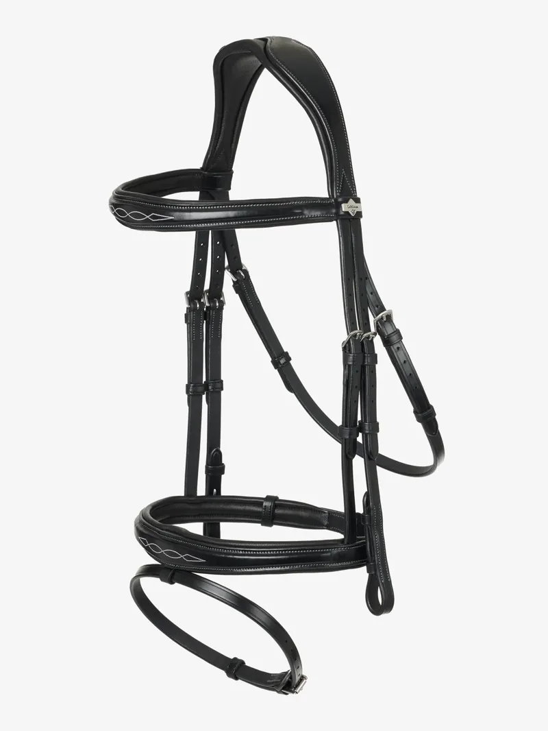 LeMieux Kudos Competition Flash Bridle Black 3 LeMieux Kudos Competition Flash Bridle Black