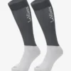 LeMieux Competition Socks Twin Pack Slate Grey 2 LeMieux Competition Socks Twin Pack Slate Grey -Equestrian Related lm competitionsocks grey