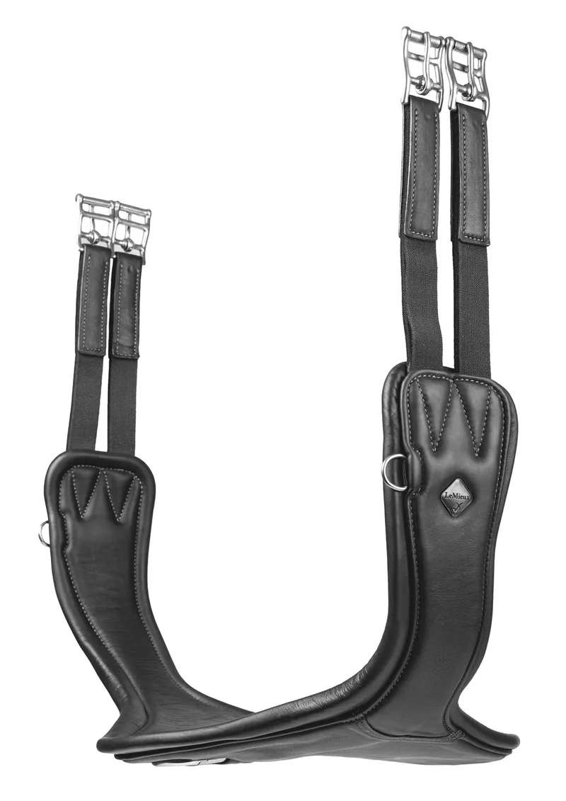 LeMieux Gel-Tek Anatomic Long Stud Girth Black 3 LeMieux Gel-Tek Anatomic Long Stud Girth Black