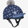 LeMieux Mini Hat Silk Indigo -Equestrian Related lm ss23 minicollection hatsilks indigo hr 2 copy
