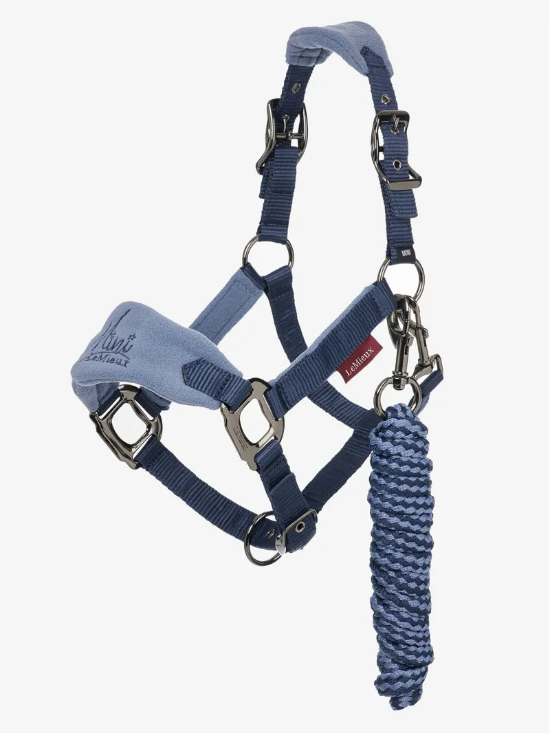 LeMieux Mini Vogue Headcollar And Leadrope Indigo 3 LeMieux Mini Vogue Headcollar And Leadrope Indigo