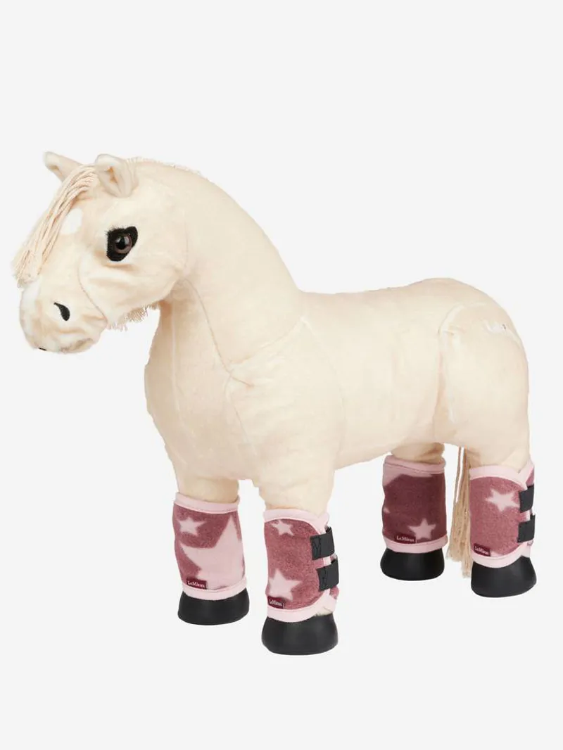 LeMieux Toy Pony Fleece Travel Boots And Tail Guard - Orchid 4 LeMieux Toy Pony Fleece Travel Boots And Tail Guard - Orchid - Image 2