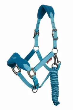 LeMieux Vogue Fleece Headcollar With Rope Marine
