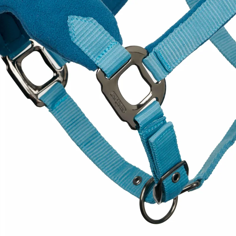 LeMieux Vogue Fleece Headcollar With Rope Marine 6 LeMieux Vogue Fleece Headcollar With Rope Marine - Image 4