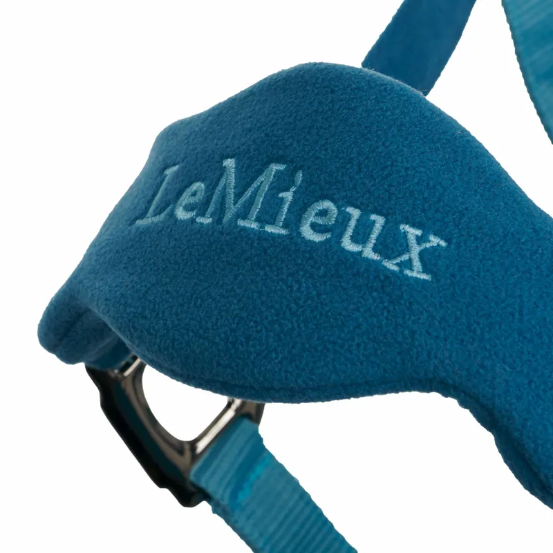 LeMieux Vogue Fleece Headcollar With Rope Marine 8 LeMieux Vogue Fleece Headcollar With Rope Marine - Image 6