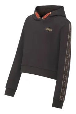 LeMieux Young Rider Cropped Hoodie Liquorice -Equestrian Related lm youngridercroppedhoodie liquorice2 lr