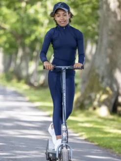 LeMieux Young Rider Pull On Breech Indigo -Equestrian Related lm youthbaselayer navy17 hr