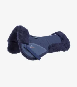 Premier Equine Merino Wool Half Pad - Navy/Navy Wool