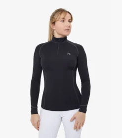 Premier Equine Ombretta Ladies Technical Riding Top Black