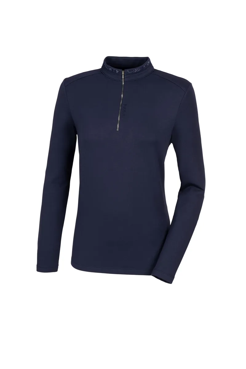 Pikeur Classic Sports Zip Shirt Night Sky 3 Pikeur Classic Sports Zip Shirt Night Sky