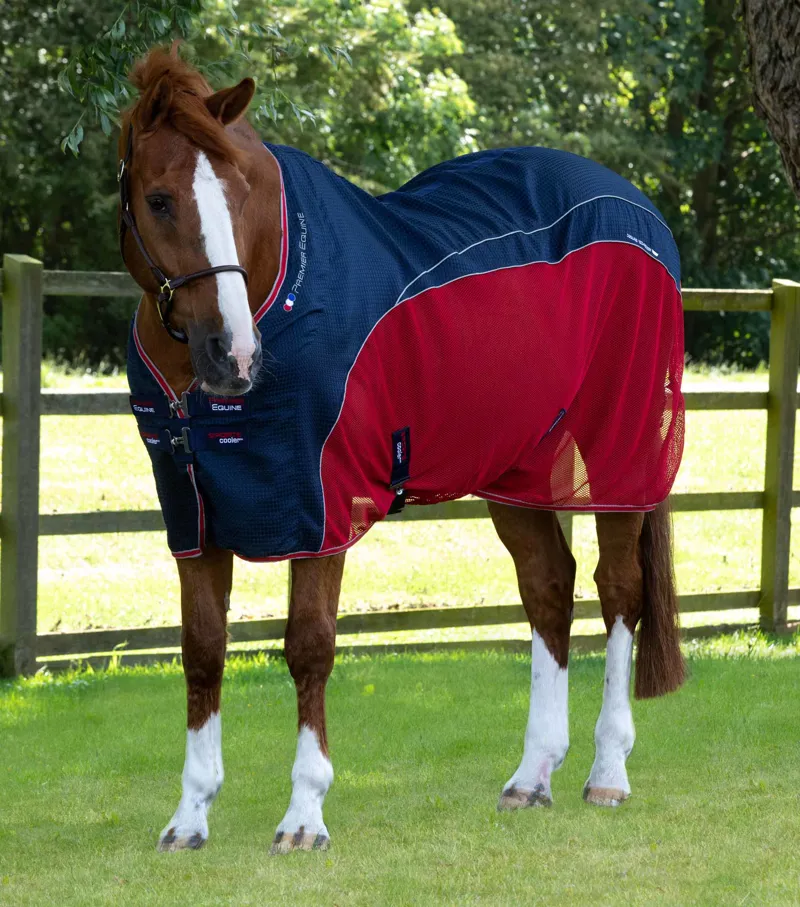 Premier Equine Sports Cooler Rug Navy 3 Premier Equine Sports Cooler Rug Navy