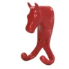 Perry Equestrian Horse Head Double Stable/Wall Hook In Red -Equestrian Related red 86