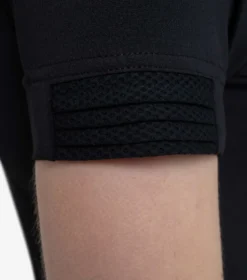 Premier Equine Mini Remisa Girl's Technical Short Sleeve Riding Top Black -Equestrian Related remisa top kids black 5