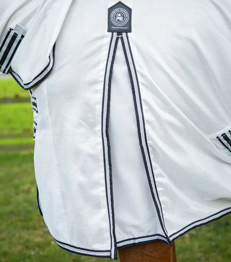 Premier Equine ShowerTex Fly Rug With Surcingles Navy 6 Premier Equine ShowerTex Fly Rug With Surcingles Navy - Image 4