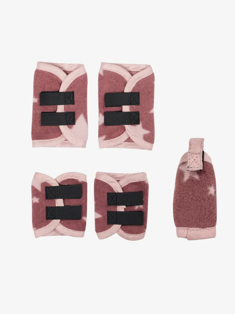 LeMieux Toy Pony Fleece Travel Boots And Tail Guard - Orchid 3 LeMieux Toy Pony Fleece Travel Boots And Tail Guard - Orchid
