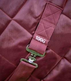 Premier Equine Tuscan Stable Rug 100g Burgundy -Equestrian Related tuscan 100g stable rug wine 4