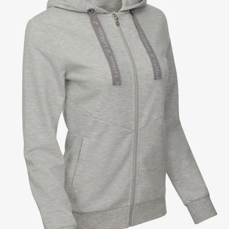 LeMieux Leonie Zip Through Hoodie Grey Marl 5 LeMieux Leonie Zip Through Hoodie Grey Marl - Image 3