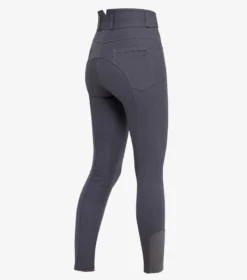 Premier Equine Virtue Ladies Full Seat Gel Riding Breeches Anthracite -Equestrian Related virtue ladies breeches grey 3
